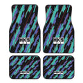 Fashion HKS Retro Pattern Car Floor Mats Durable Car Carpet Mat Set of 4pcs with Anti-Slip Backing Fit for SUV Trucks