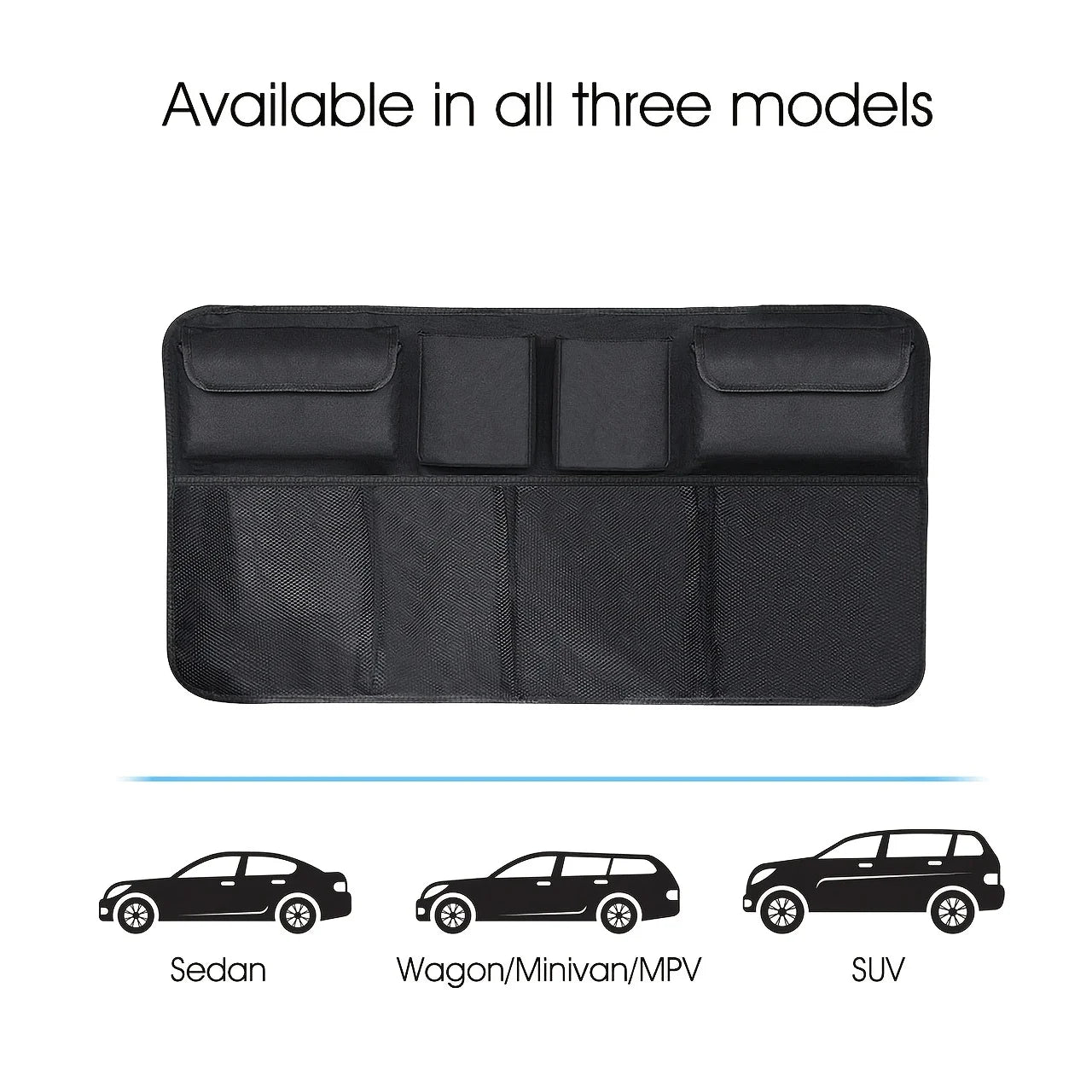 Car Trunk Organizer With 8 Pockets, Rear Seat Suspension Storage Solution, Ideal For SUVs And Trucks, Space Saving Expert