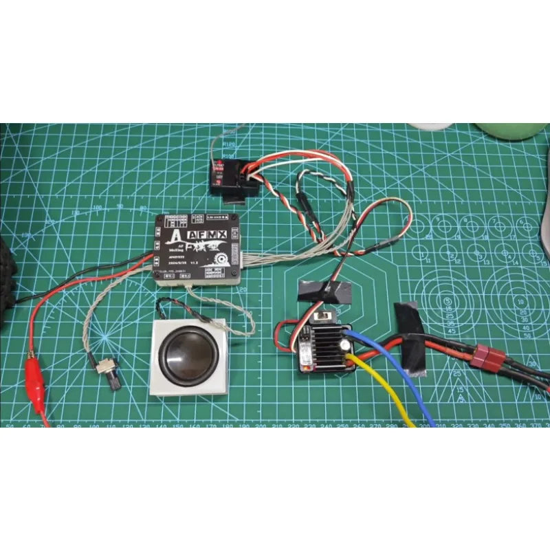 Accesorios de grupo de sonido de simulación para camión volquete RC Tamiya 1/14 SCANIA 770S VOLVO 750 Mercedes-Benz ACTROS MAN Juguetes Piezas de coche