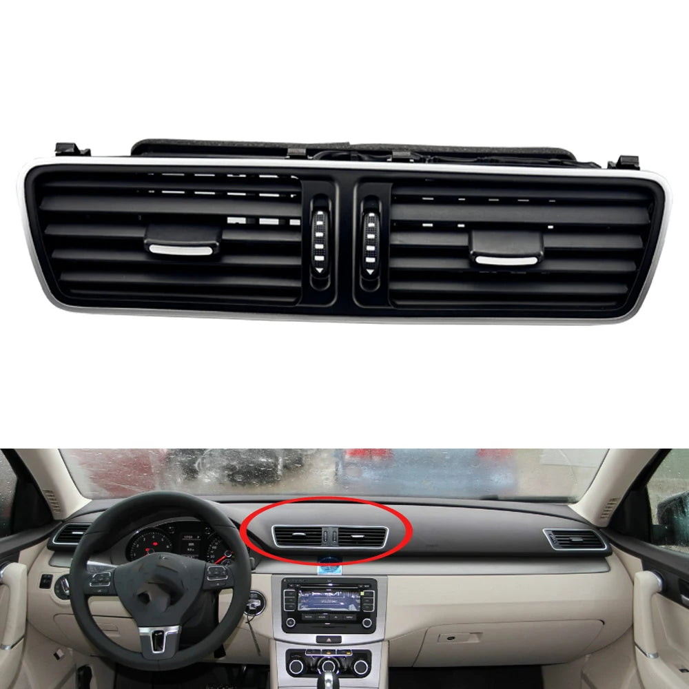 Car accessories  Front  Piano Paint Central Left Right Air Conditioning Air Vents For VW Passat B6 B7 CCC ar accessories