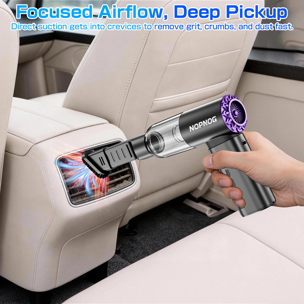 Interior Cleaning Blower Tool Air Duster Auto Accessories Portable 2 Speed Adjustable Cordless Car Vacuum Cleaner Dust Removal