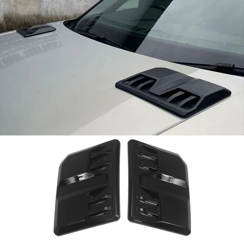 Car Exterior Accessories ABS Bonnet Scoop For Ford Ranger T9 T6 MK2 Raptor 2023 2024 2025 Air Intake Grille Inlet Trim Car Parts