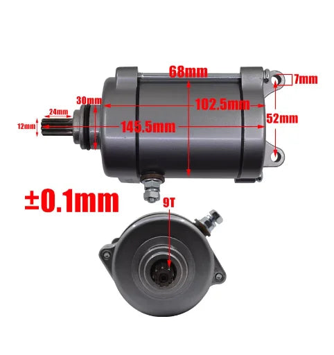 high quality Motorcycle Engine Electric Starter Motor fit for Honda CG110 CG125 CG150 125cc 150cc Engine Spare Parts