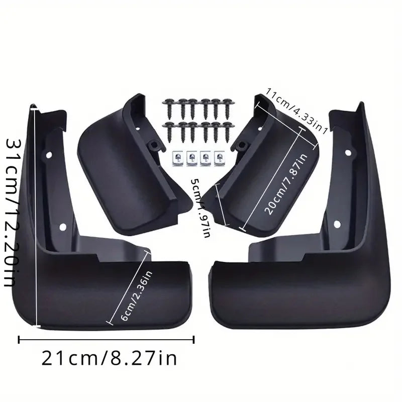 1set Car Fender Mud Retaining Accessories Brand New Black For Volkswagen Transport Vehicle T5 T6 Car Accessories
