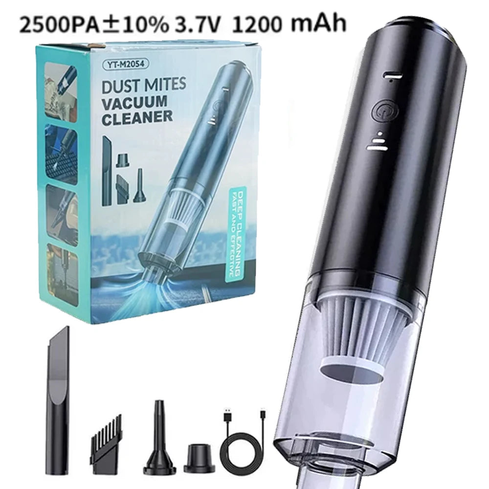 JANGKLIFE 3-in-1 Vacuum Cleaning Set USB Rechargeable Mini Car Vacuum Cleaner Home Use Dust Collector Automotive Cleaning Kit
