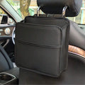 Car Seat Organizer, Car Seat Back Hanging Bag, Car Document Holder, Hanging Car Trash Bag, Premium PU Leather Garbage Can, Vehic