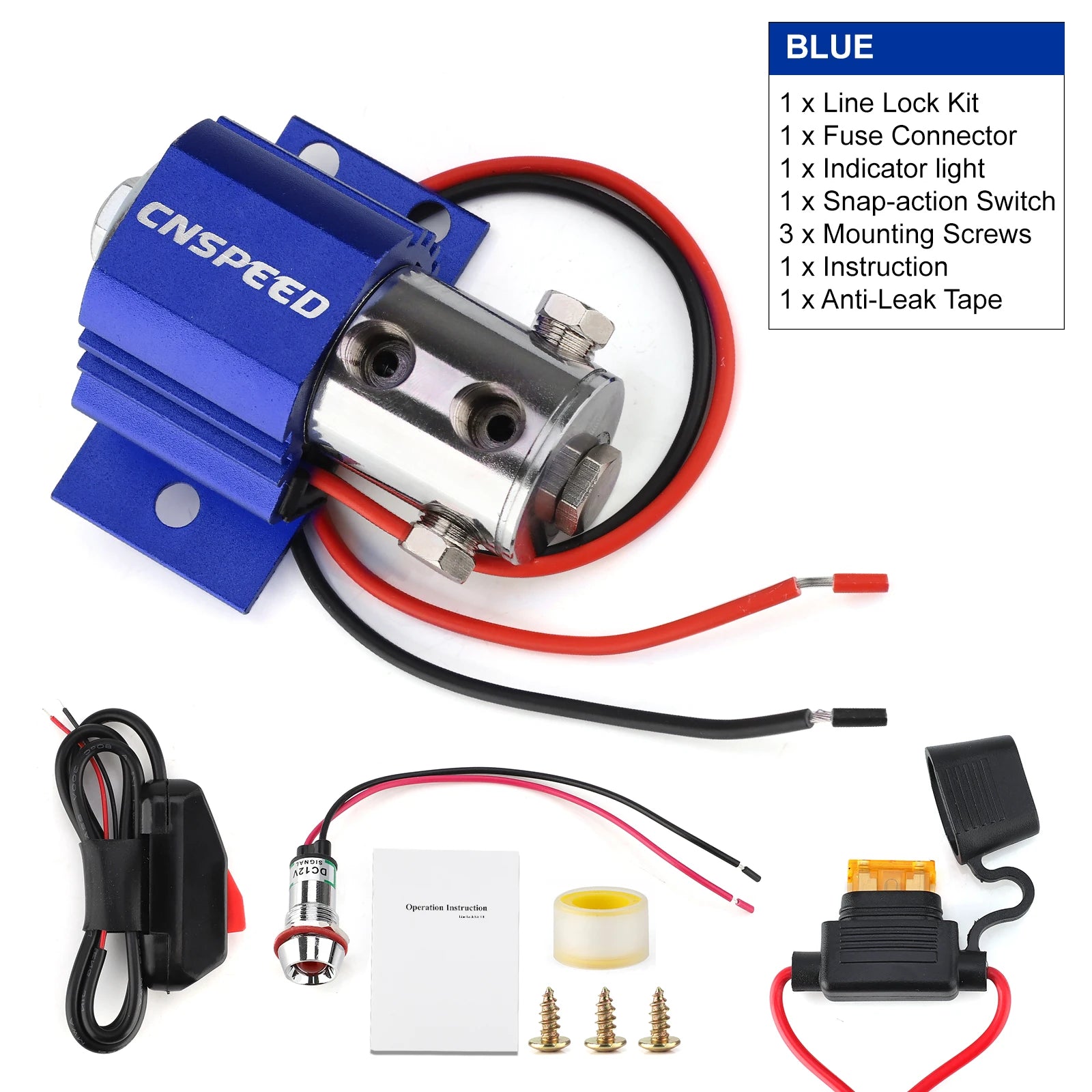 Car Front Brake Line Lock Kit Universal 12-24V Heavy Duty Type Roll Control Hill Holder Kit Hydraulic Park Lock Bracket Switch