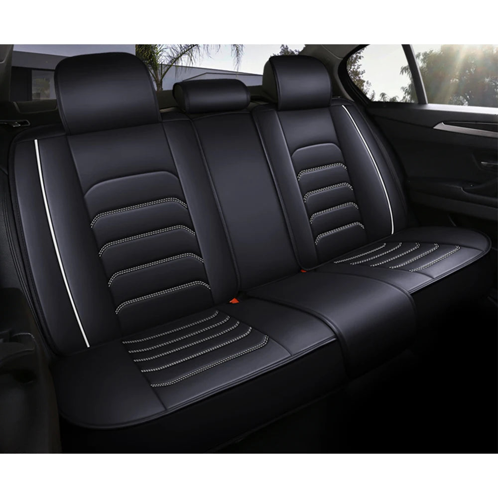 Leather Car Seat Cover for Mitsubishi ASX Lancer 9 10 Pajero 4 2 Sport l200 Outlander xl Montero Carisma Mirage Auto Accessories