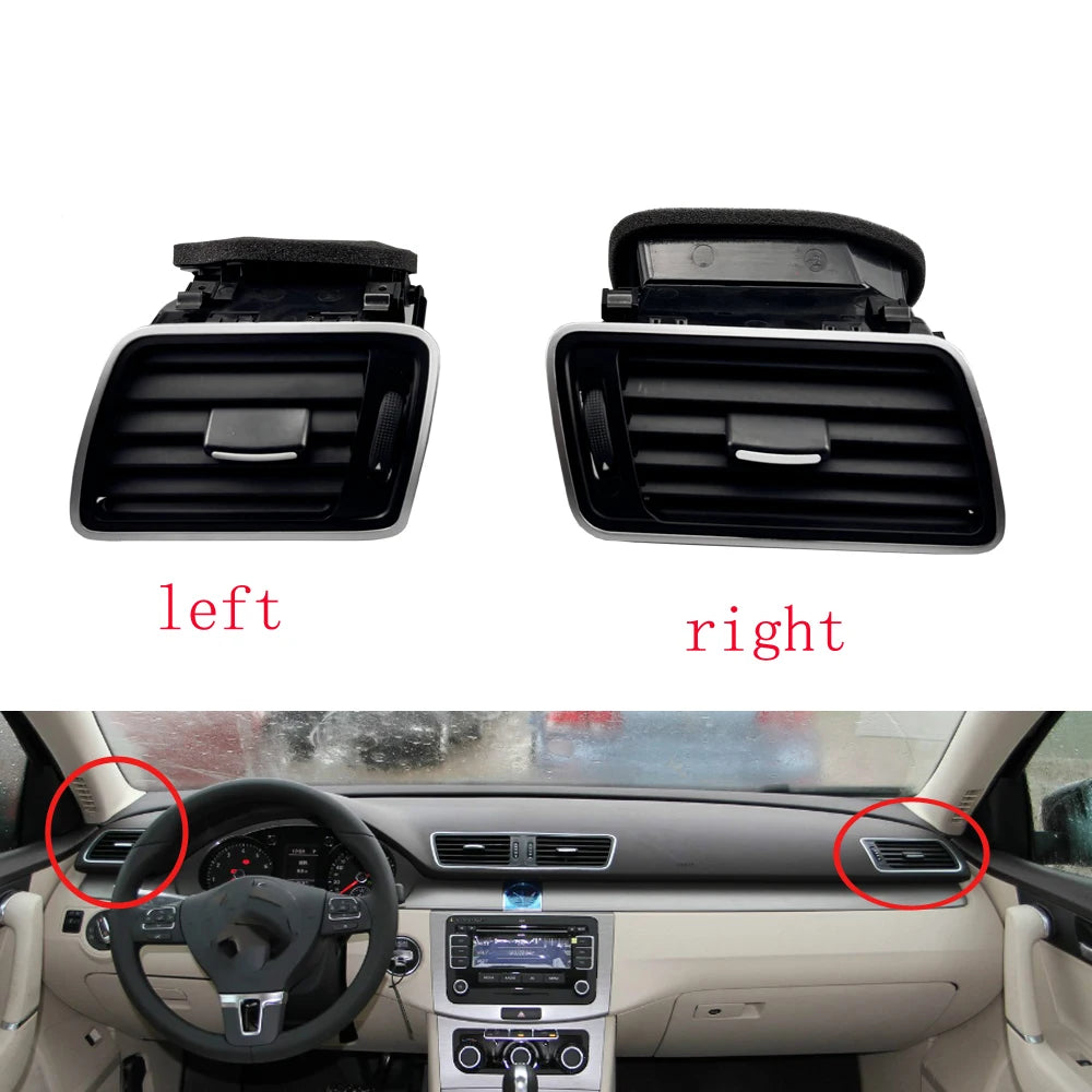 Car accessories  Front  Piano Paint Central Left Right Air Conditioning Air Vents For VW Passat B6 B7 CCC ar accessories