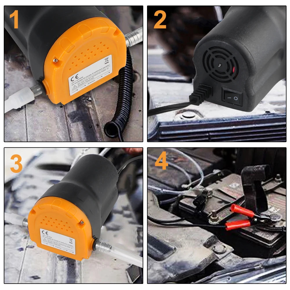 Car Engine Oil Pump Vacuum Pumps Electric Automatic Sucking Pipe Car Gas Oil Pump Water And Oil Absorption Fuel Tank Tools