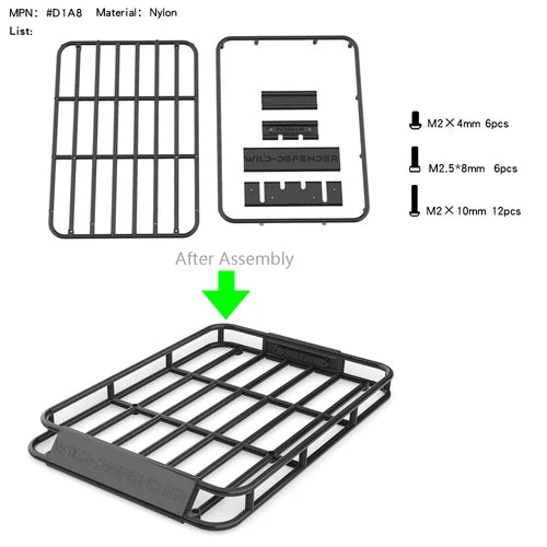Kit de carrocería para camioneta pickup con distancia entre ejes de 324 mm, accesorios para coche RC Crawler 1/10 Traxxas TRX4 Defender AXIAL SCX10 RC4WD D90 D110.