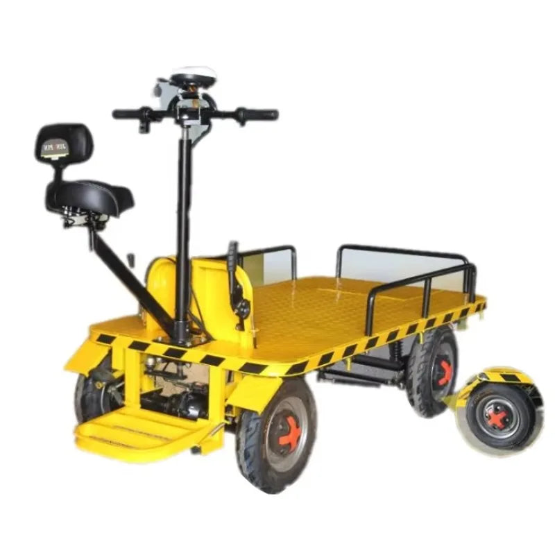 High Load Flatbed Trolley/garden Tool Cart Car Electric Flat Cargo Electric Flatbed Truck Handling Warehouse Cargo Pulling