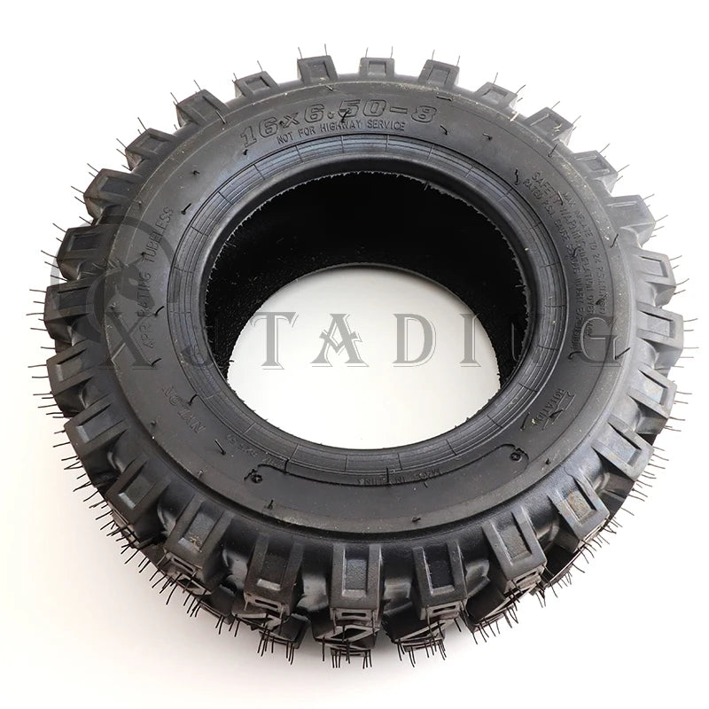 16 inch vacuum Tyre 16x6.50-8 Tubeless tire for ATV Buggy snowplow Lawn Mower Farm Vehicle Tool Car wheel Accessories
