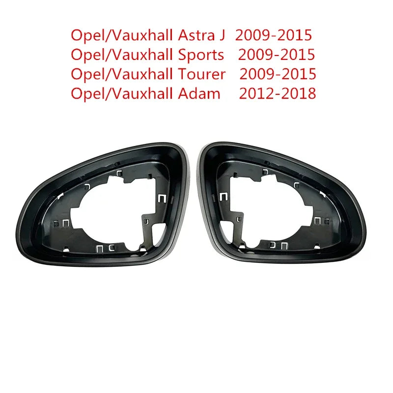 Soporte para marco de espejo lateral para Opel/Vauxhall Astra J 2009-2015 Sports 2009-2015 Tourer 2009-2015 Adam 2012-2018, accesorios para automóviles
