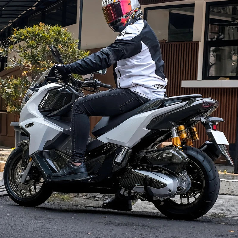 Motorcycles Accessories for Honda ADV160 ADV 160 Whole Car Is Made Imitation Carbon Fiber ABS Fairing Instrument Fender Cover