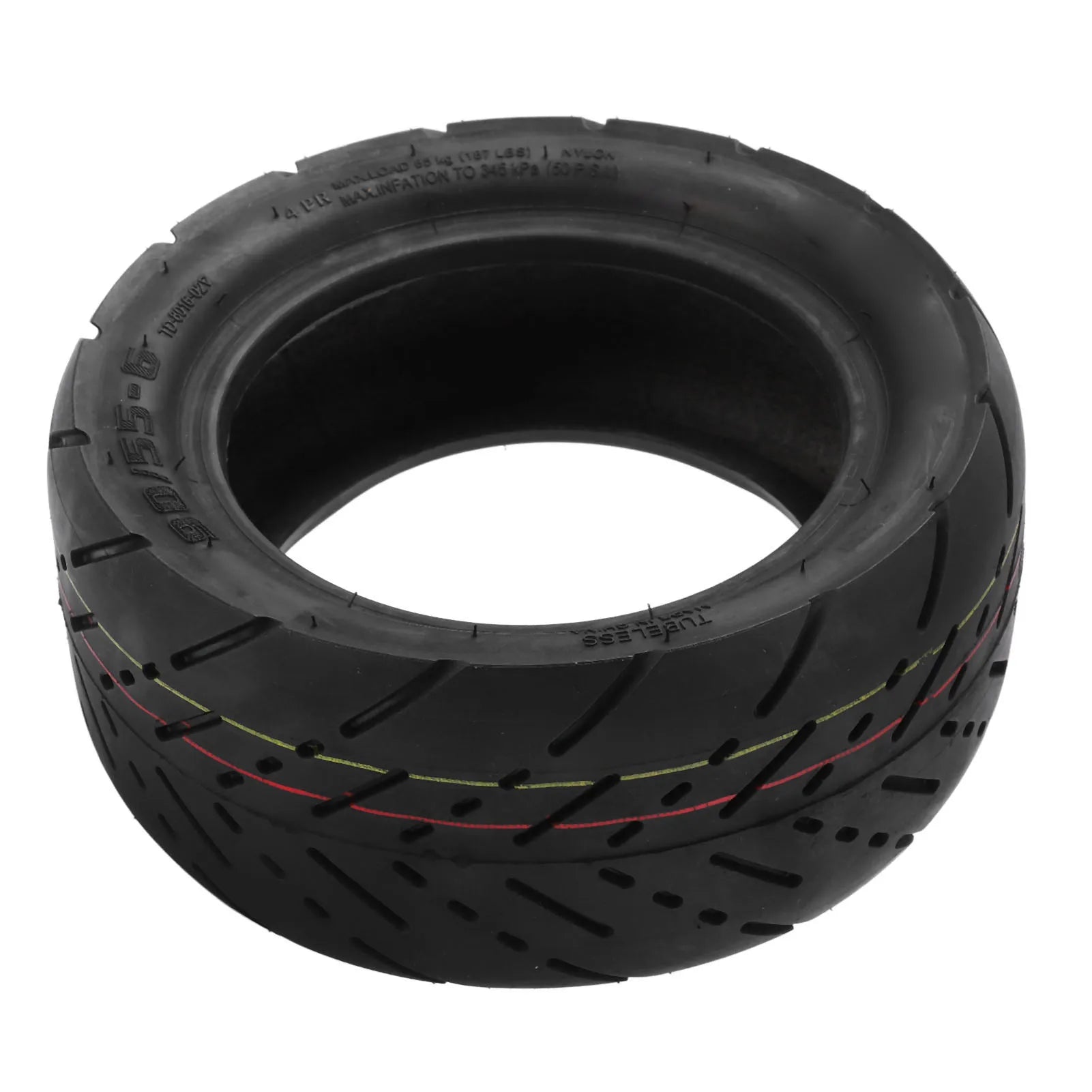 90/55‑6 Tire Rubber Explosion Proof Shock Resistant Buffering Vacuum Tubeless Tyre Replacement for Electric Scooter