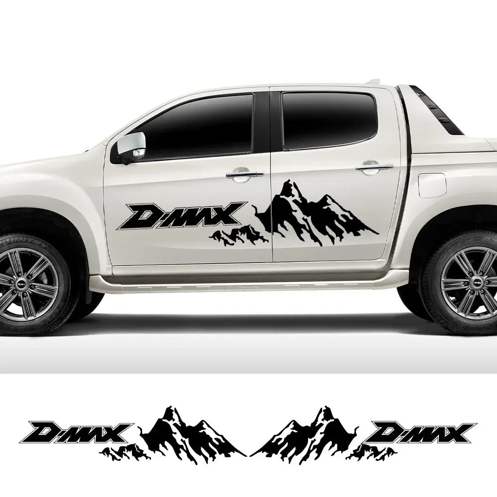 Pickup Body Side Stickers For Isuzu Dmax D Max Truck Hood Car Tailgate Decor Decals Trunk Vinyl Covers Auto Tuning Accessories