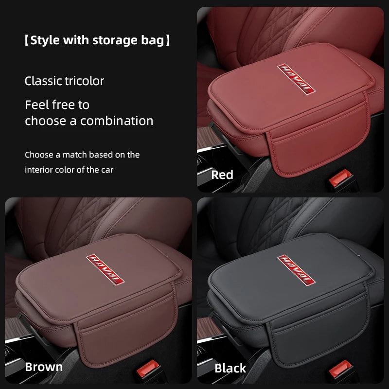 Leather Car Interior Armrest Box Cover Center Console Accessories For Great Wall Haval H1 H2S M6 H3 H4 H5 H6 H7 H8 F5 F7X H2 F7