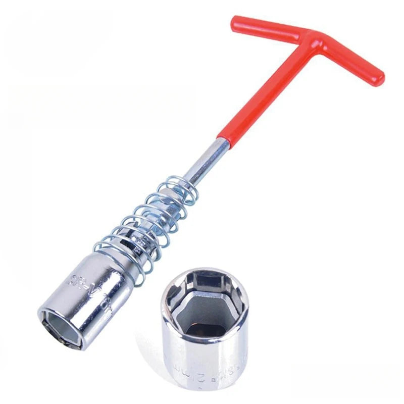 Manguito de bujía tipo T 14 16 21 Herramienta para extracción de bujías de motocicletas y automóviles Juego de herramientas de reparación de automóviles
