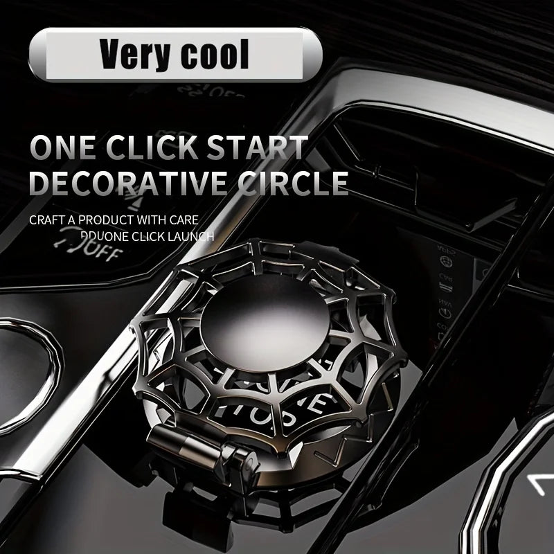 Universal car one click start, metal protective cover, decorative sticker, interior decoration, ignition ring, interior accessor
