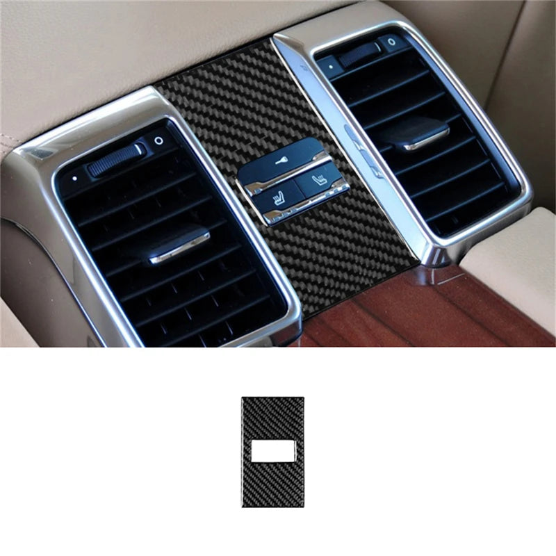 For Porsche Panamera 2010-2016 Car Accessories Carbon Fiber Interior Auto Gear Shift Panel Cover Frame Trim Sticker
