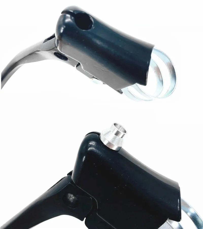 Fixed Gear Bike Road Bicycle Handle Brake Lever Hose Limit Cap City Retro Bicycle Brake Cable Housing Cap Aluminum Limit Caps