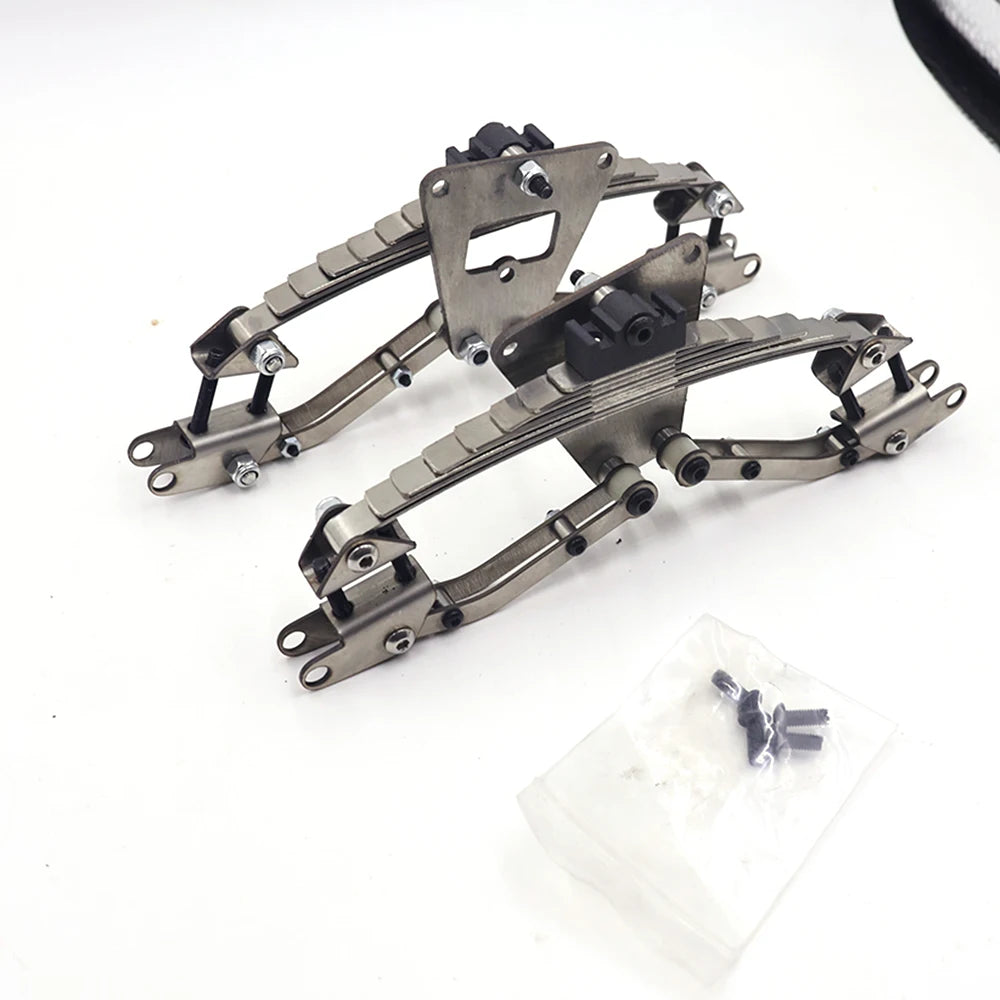 Accesorios de suspensión trasera de simulación de metal para camión Tamiya RC 1/14, remolque, volquete, Scania, Benz, Actros, Volvo, MAN, LESU, piezas de bricolaje
