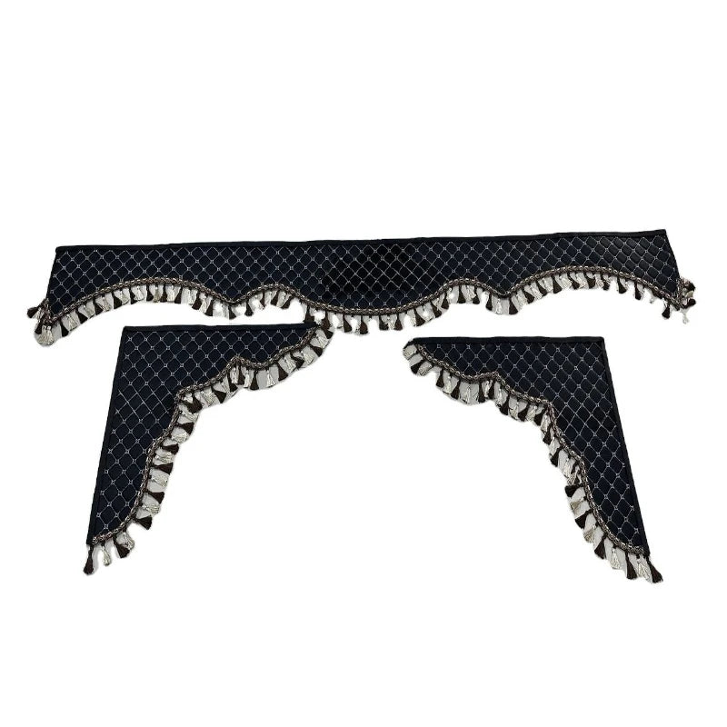 Truck Curtains Universal Luxury Truck Car Front and Sleep Window Curtains for Sitrak C7H C5H C9H/VOLVO FH/SCANIA /Howo/DAF XF105