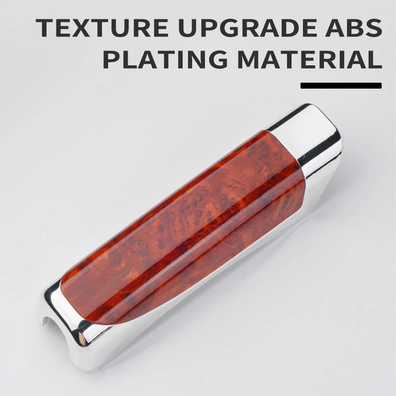 Cubierta de freno de mano para coche SEAMETAL, cubierta protectora de puños de freno de mano, fibra de carbono, decoración de freno de estacionamiento, accesorios interiores