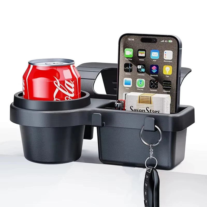 Car Door Side Multifunctional Storage Organizer Phone Holder Cup Holder for Keys Trash Vehicle Interior Pocket Organizer