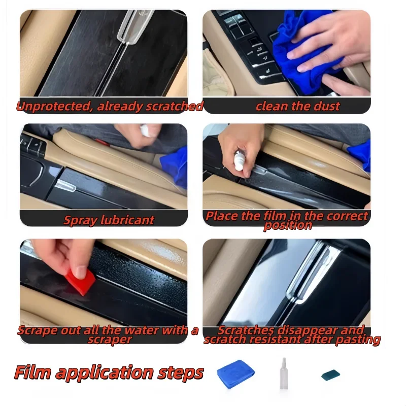 Car Central Control Navigation Panel Protective Film Q6L Q3L Q4L 2020- 2026 Car Interior Accessories For Audi Q5L