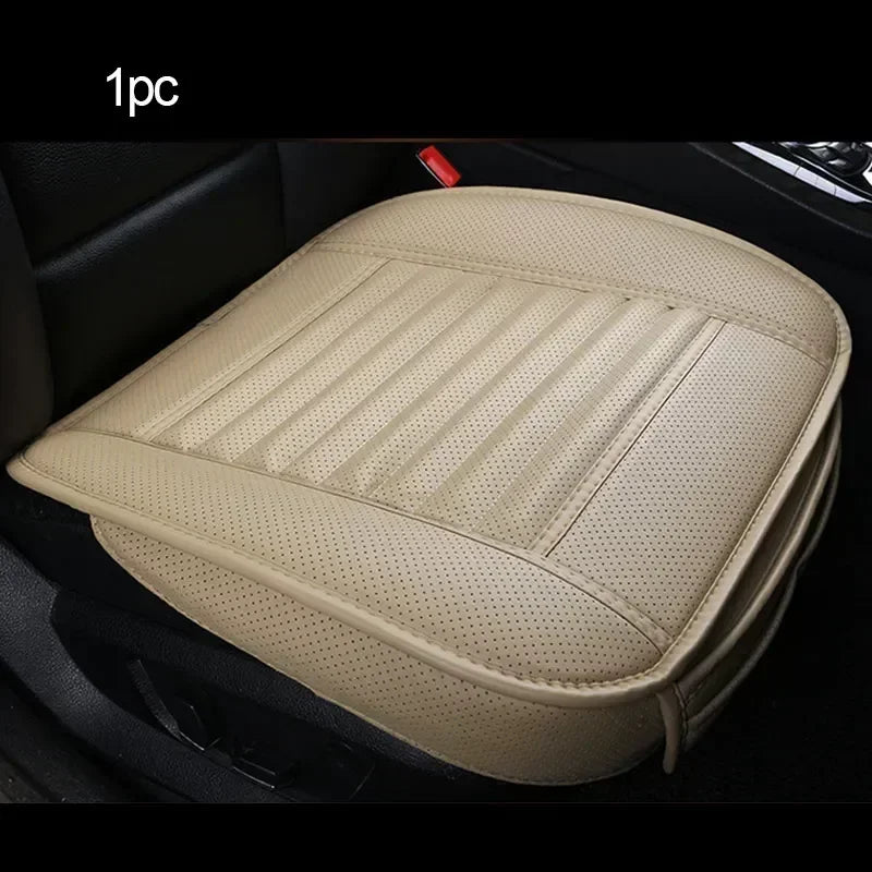 Leather Car Seat Cover Interior Auto Seats Cover Cushion Four Seasons Protector Mat Universal Seat-Cover Carpet Auto Accessories