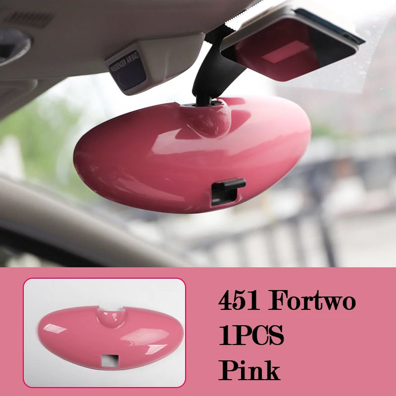 Car Interior Decoration Products ABS Protective Shell Pink Sticker For Mercedes Smart 451 Fortwo Car Modification Accessories
