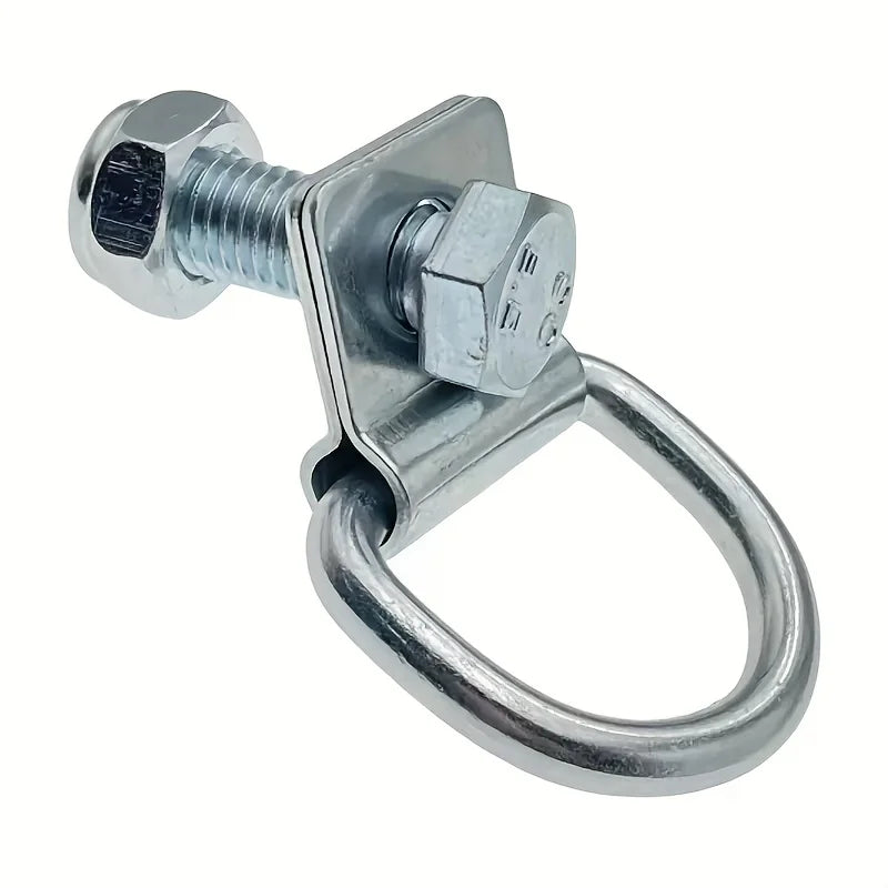 Anillo de tiro fijo para automóvil, accesorios para vehículos de remolque, gancho de 10 mm, gancho para camión, hebilla de tierra, anillo de cama, juego de manijas con gancho fijo para carga de camión