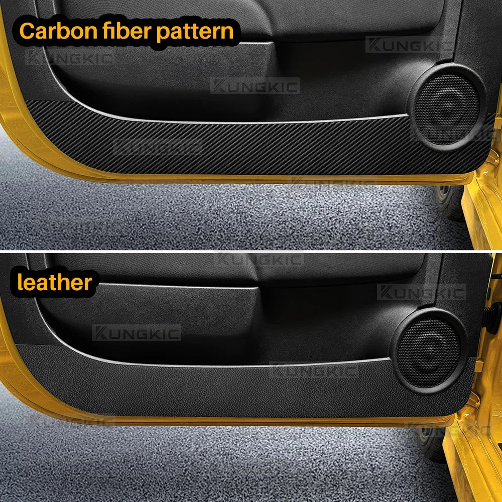 For Fiat 500/500C 2008-2024/500E 2012-2019/Abarth 595 695 2012-2024 Door Anti-kick Pad LHD RHD Car Mat Interior Trim Accessories