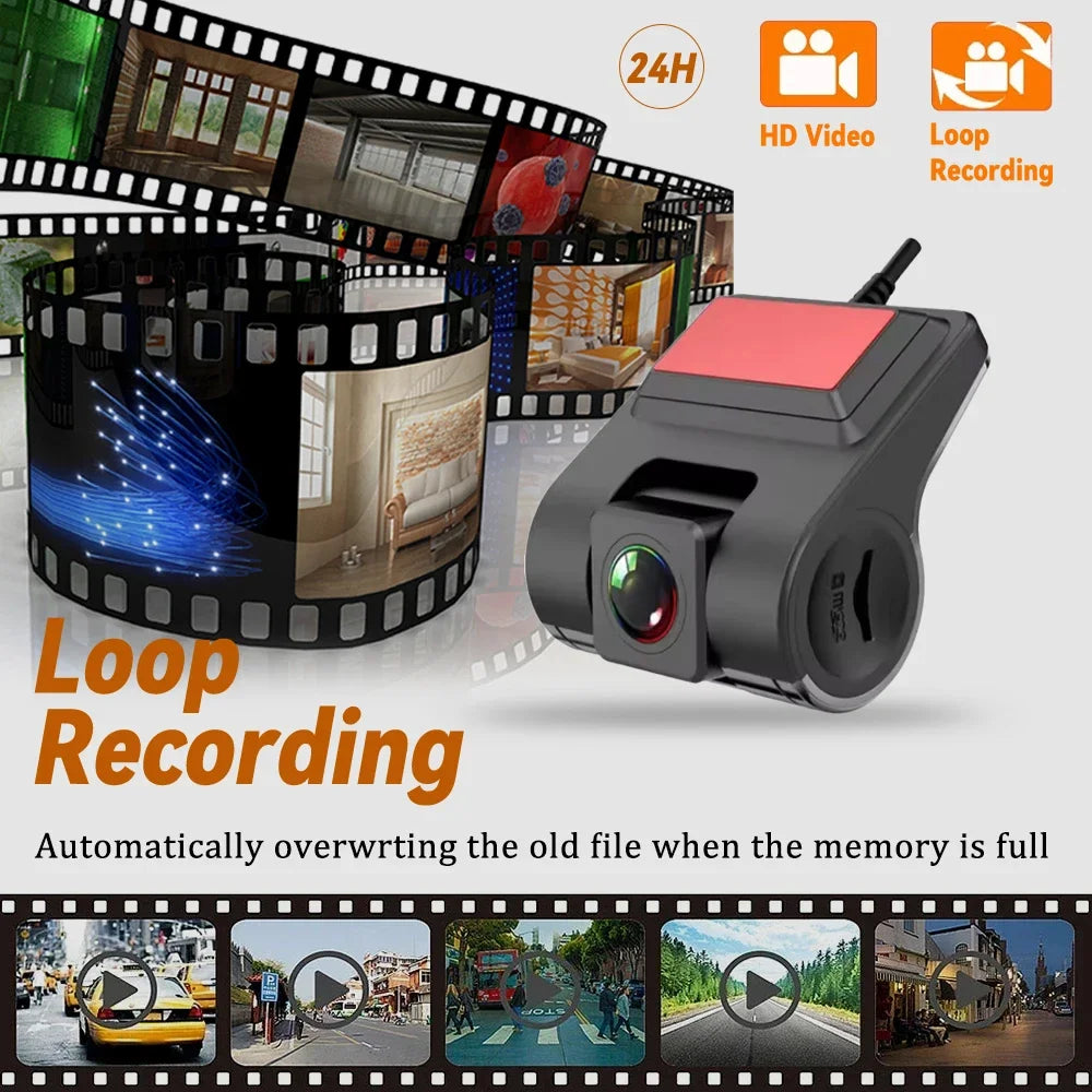 Car DVR Camera ADAS Car Dash Cam Android Player Navigation Dashcam DVRs Video HD 1080P Night Vision USB Dash Cam Auto Recorder