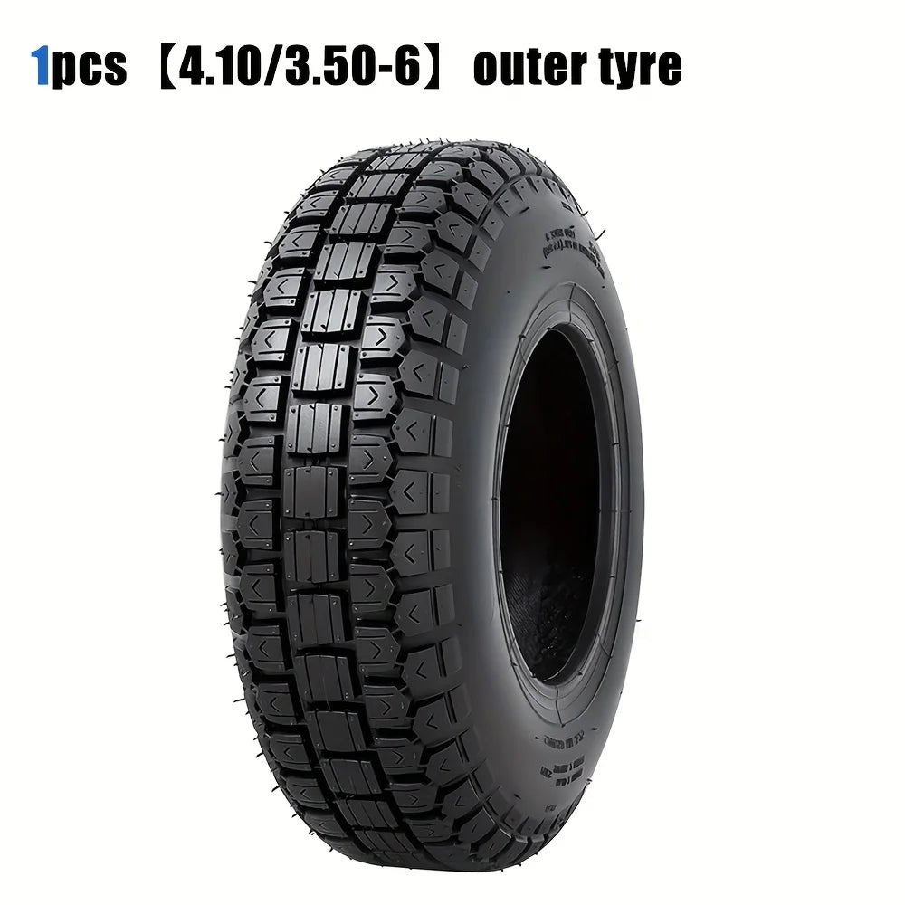 4.10/3.50-6 4.10-6 410-6 Tire and Inner Tube for Warehouse Cars Scooter Wheel Hand Truck Lawn Mower Dollies Wheelbarrow Parts