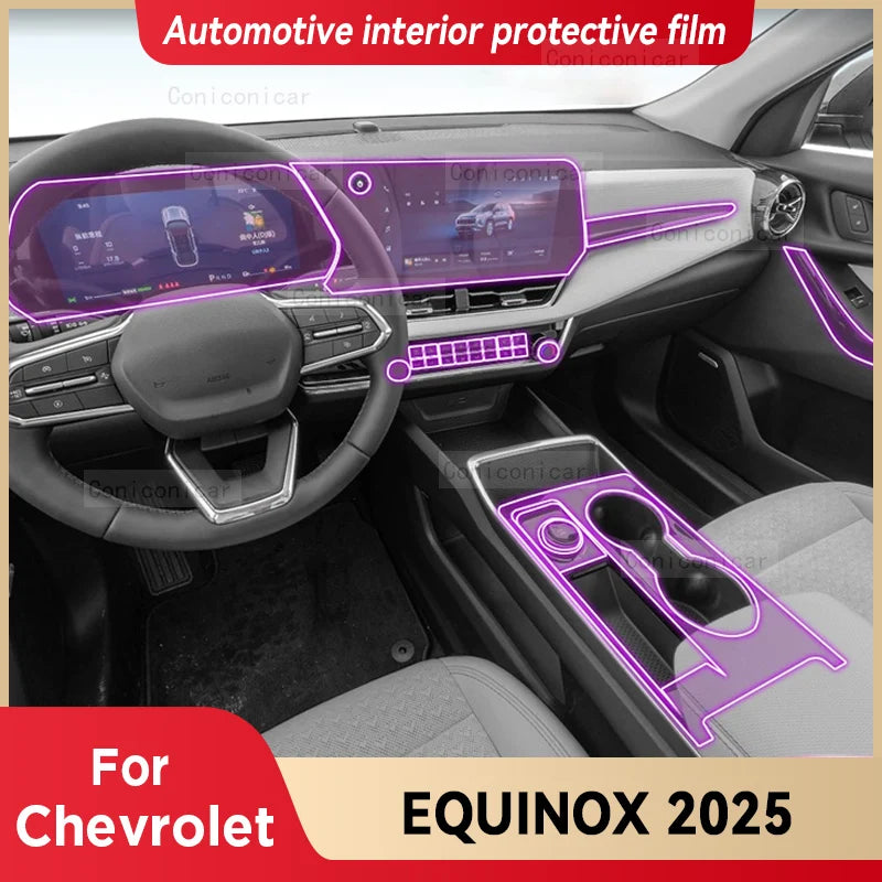 For Chevrolet EQUINOX 2025 Car Interior Center Console Instrument Protective Film Anti-scratch Sticker Accessories
