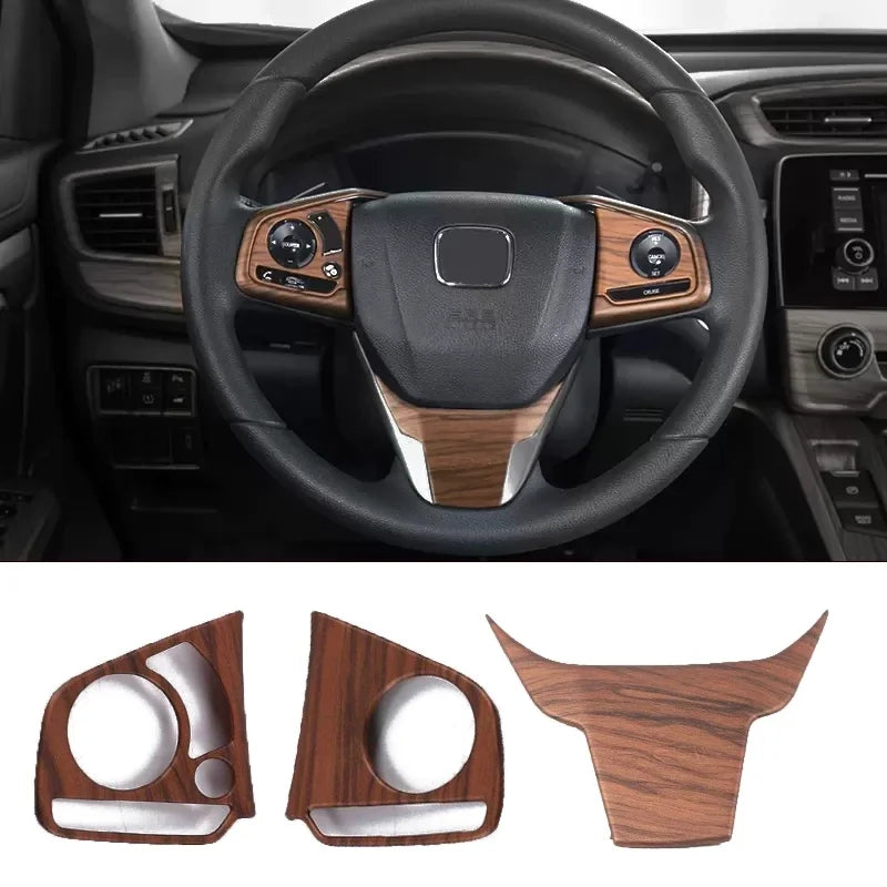For Honda CRV CR-V 2017 2018 2019 2020 2021 2022 Peach Wood Interior Accessories Decoration Cover window switch gear panle cover