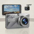 1080P Dual Dash Cam Front Rear 4 Inch LCD Night Vision 170 Degree Wide Angle G Sensor Loop Recording Parking Monitor Car DVR