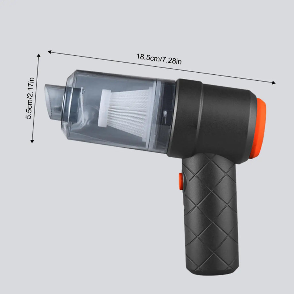 6000pa Wireless Mini Car Vacuum Cleaner, Duall Purpose Pet Hair Dryer With Suction And Blowing Function,Vacuum Carpet Cleaner