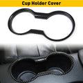 For Ford Mustang 2015 2016 2017 2018 2019 2020 2021 2022 Car Interior Water Cup Holder Cover Decoration Accessories Carbon Fiber