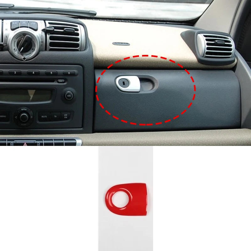 Car Interior Stickers For Smart Brabus 451 Fortwo Accessories Car Styling Steering Wheel Modification Protection Sticker