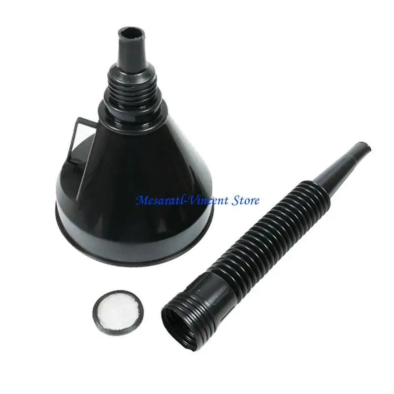 A70F Easy to Use Funnel with Practical Filter Feature Automotive Oil Funnel Impurity Filtering Funnel Upgrades for Bike & Car