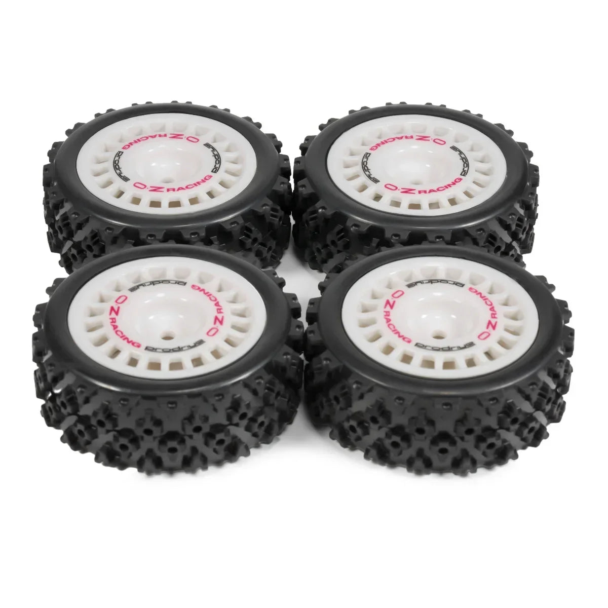 4Pcs RC Rally Tires Glued On Road Tyre Wheels with 12mm Hex for Tamiya TT02 TT-01 XV01 PTG-2 DF-03 WR8 Racing Car Upgrades