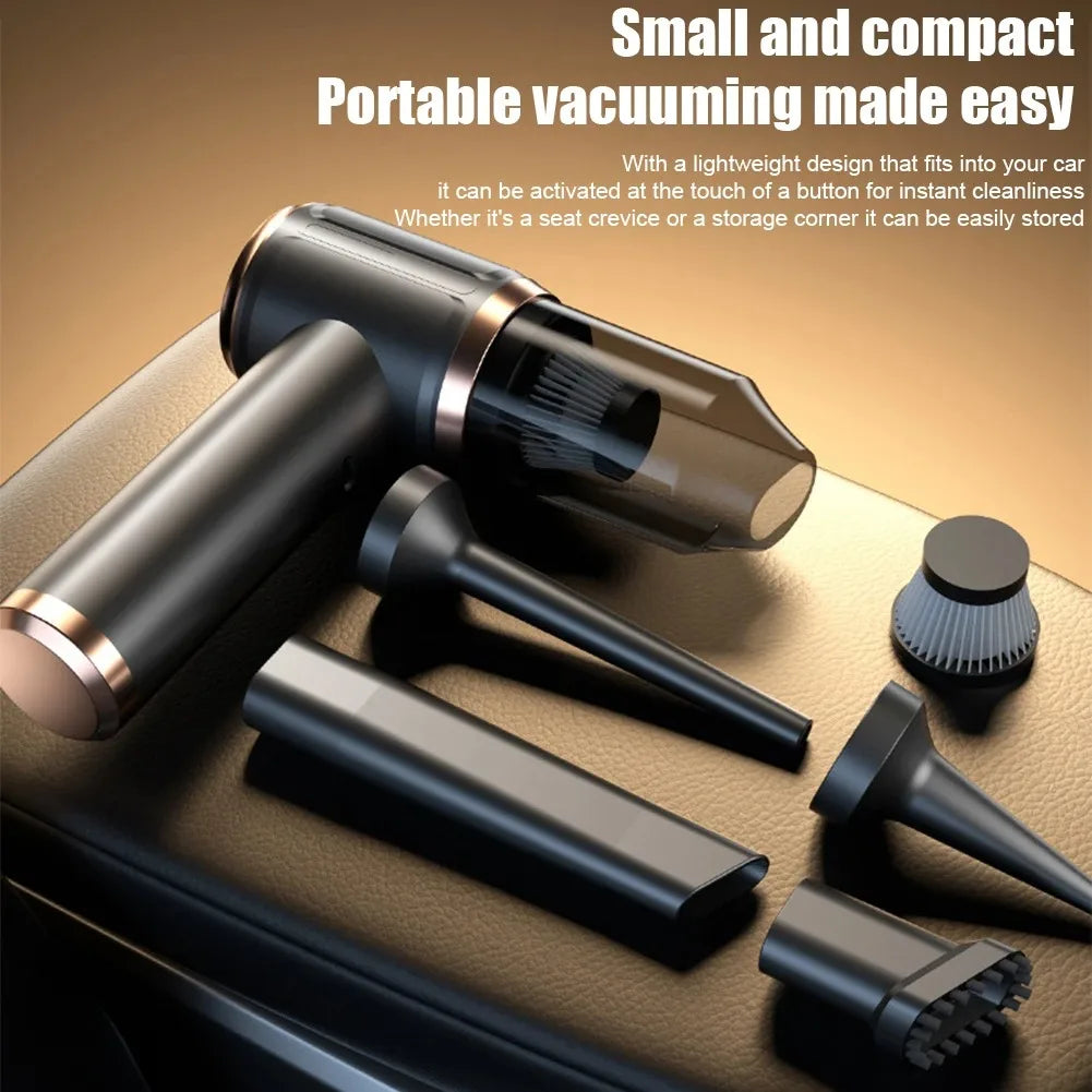 Handheld Vacuum Cleaner Mini Dust Remover Car Vacuum Cleaner Rechargeable Multifunctional Wireless Dust Catcher For Car Low Nois