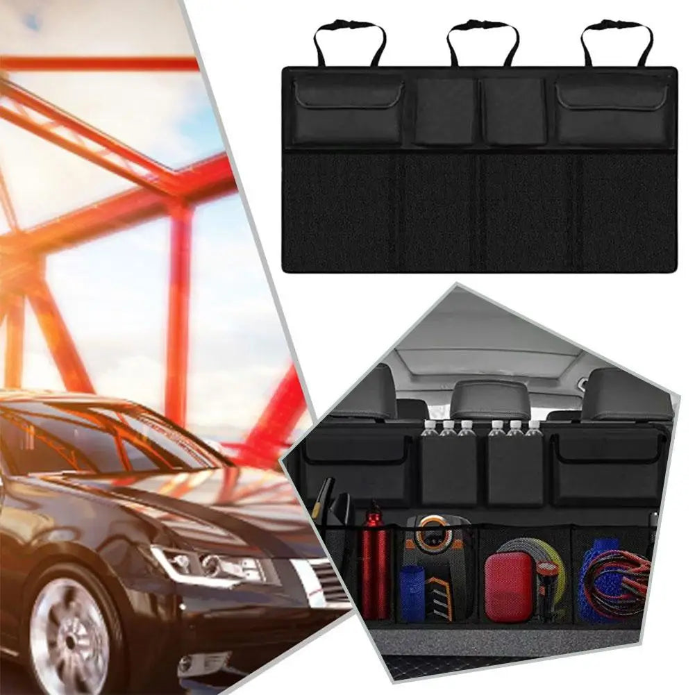 Car Trunk Car Organisers Backseat Hanging Car Organisers With 8 Large Storage Bag Trunk Organizer For SUV Truck Space Savin K0Z0