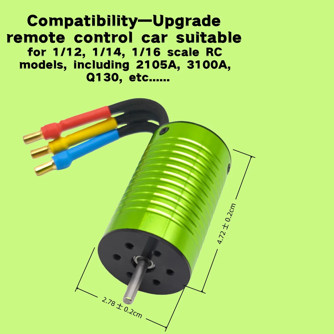 Waterproof brushless motor 2847 4000KV with 35A or 45A ESC, SCY 16101 Pro 16102 PRO JJRC Q130 wltoys 1/12 1/14 RC accessoriesDYI