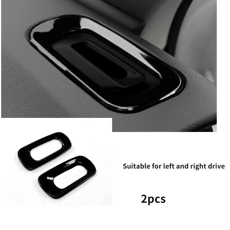 For Volvo XC40 C40 car interior decoration with ABS car accessories, carbon fiber texture, black gloss