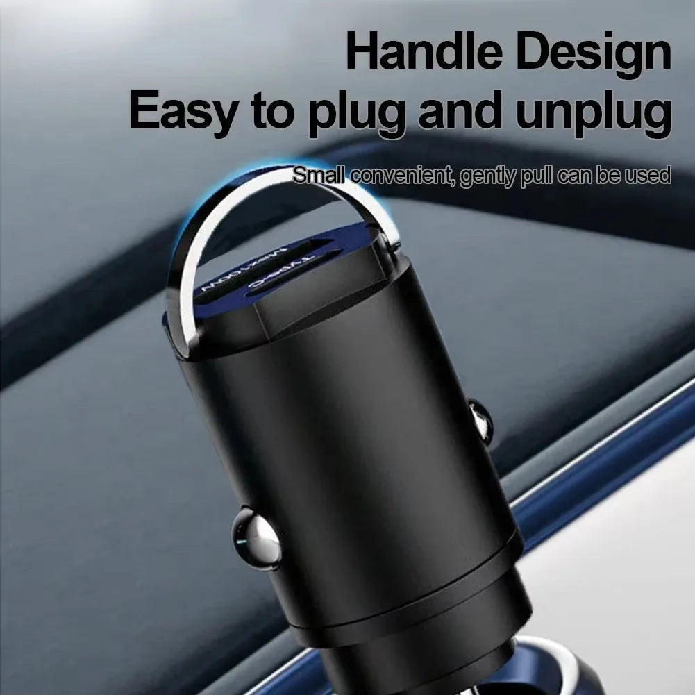 USB Car Charger Quick Charge 4.0 QC4.0 QC3.0 PPS SCP 5A PD Type C 200W Fast Car USB Charger For iPhone Xiaomi Mobile Phone